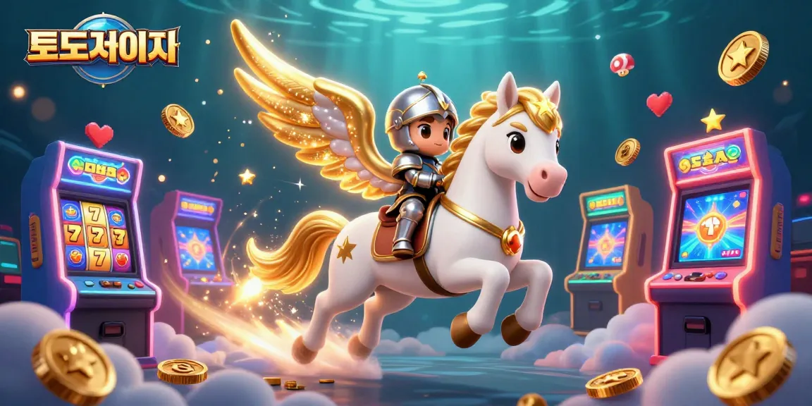 Experience thrilling gaming action at 토토사이트 with vibrant slot machines and a celestial journey.