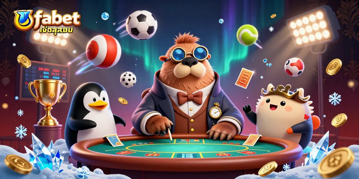 Experience action at ufabetเข้าสู่ระบบ with vibrant sports and playful characters in a unique casino setting.
