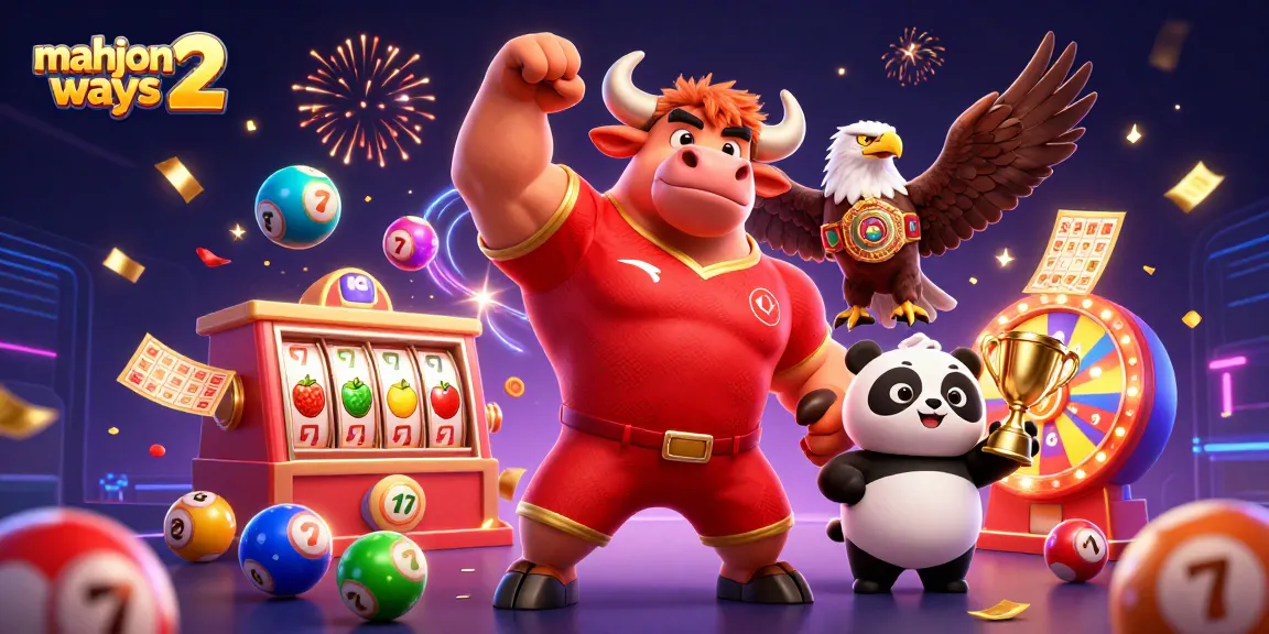 Experience the excitement of mahjong ways 2 with a colorful, celebratory casino scene filled with engaging elements.