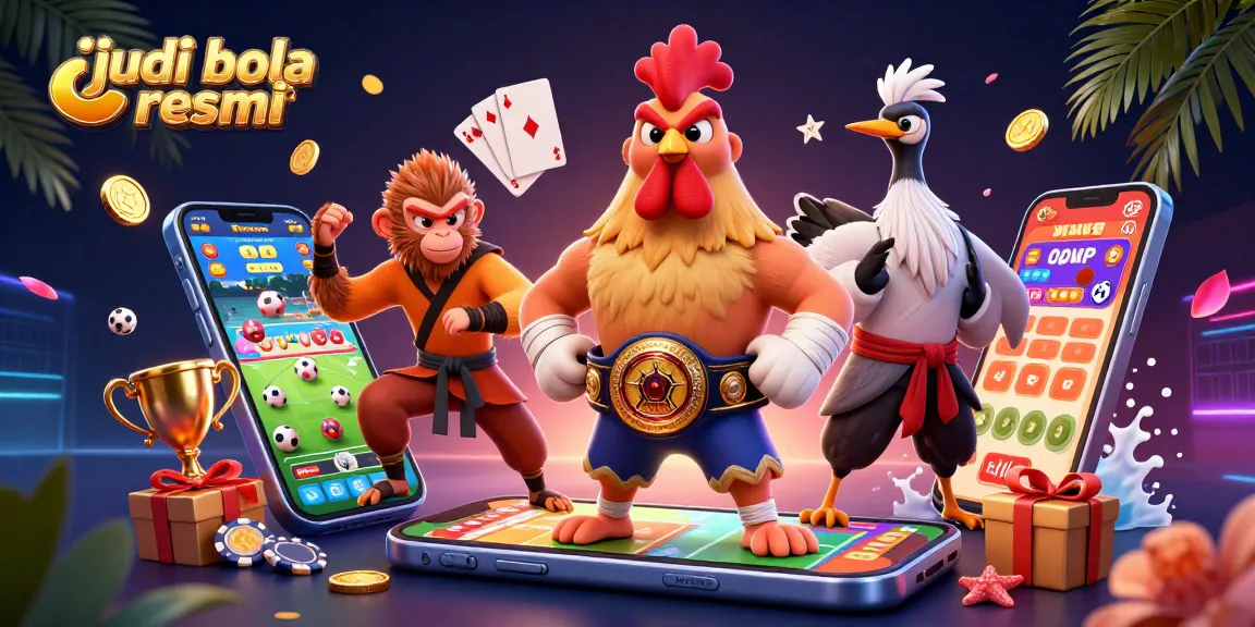 Engage with judi bola resmi through dynamic sports betting visuals displaying championship characters.