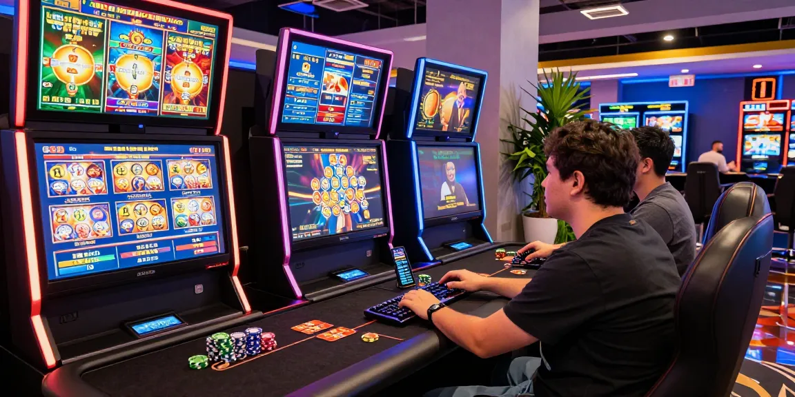 Engaging online gaming setup showcasing https://raja328masuk.com/ with vibrant displays and interactive elements