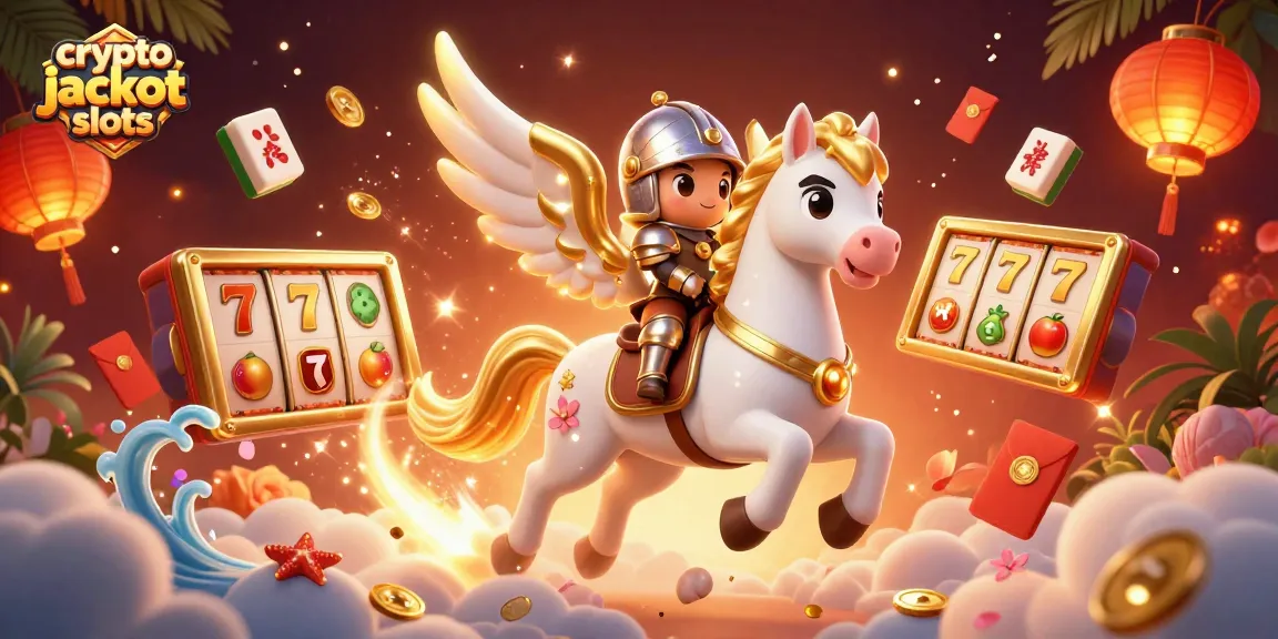 Experience the thrill of crypto jackpot slots with vibrant, dynamic characters and slot elements.