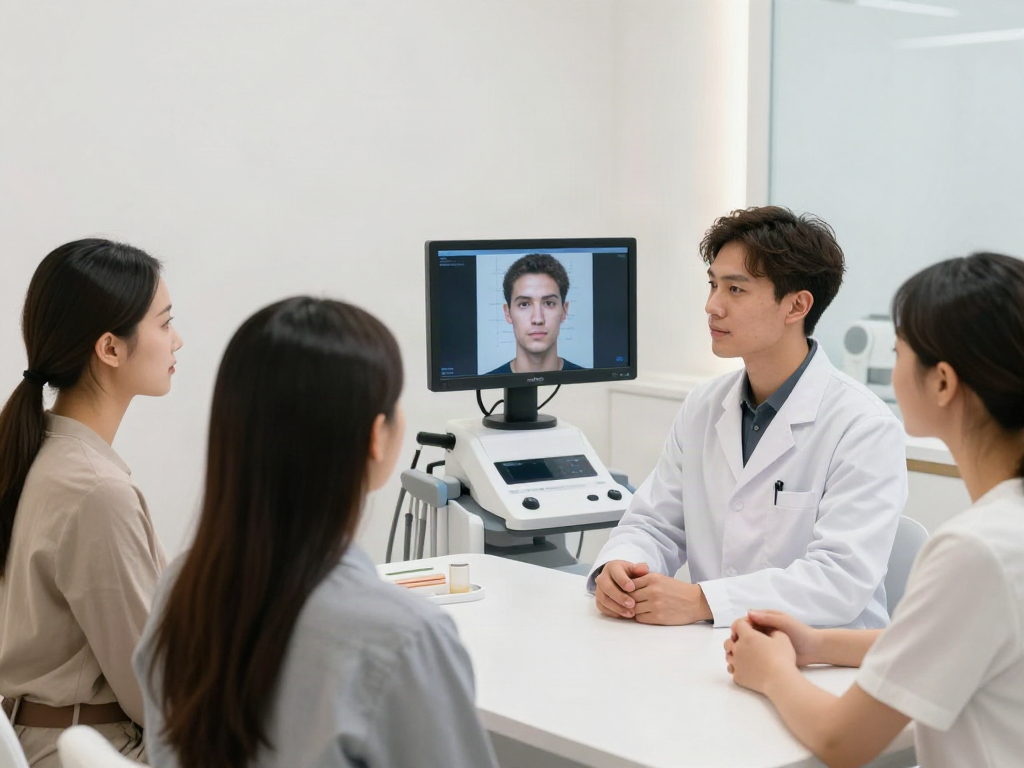 ClinicEvo is a better alternative to QOVES with personalized facial analysis in a modern consultation studio.