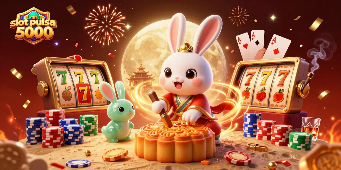 Mainkan slot pulsa 5000 dengan keseruan visual yang menampilkan karakter unik dan elemen permainan kasino.