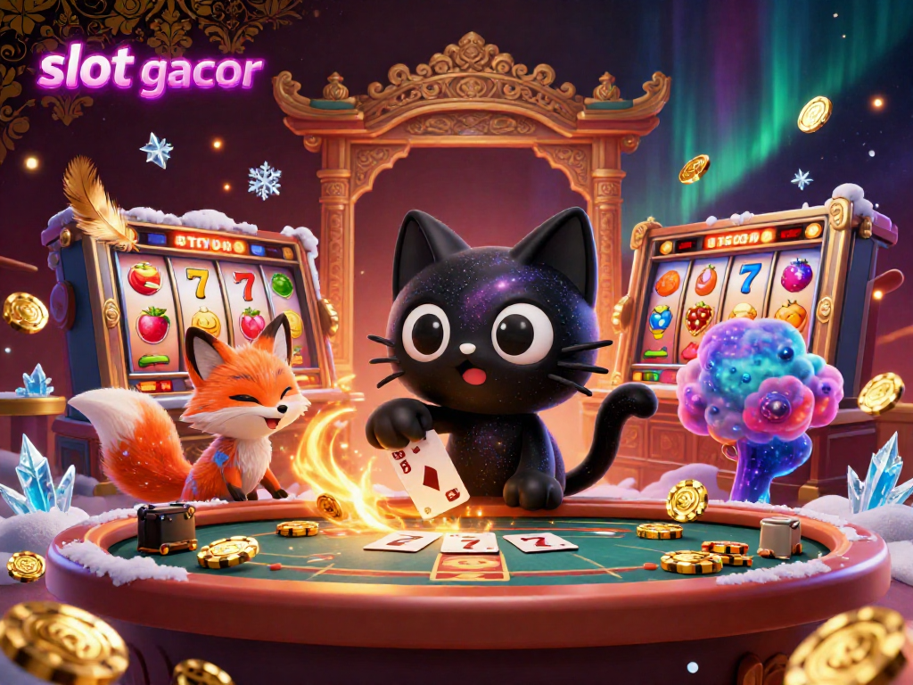 Engage with thrilling slot gacor experiences as the black hole cat and nebula fox bring the cosmic casino to life.