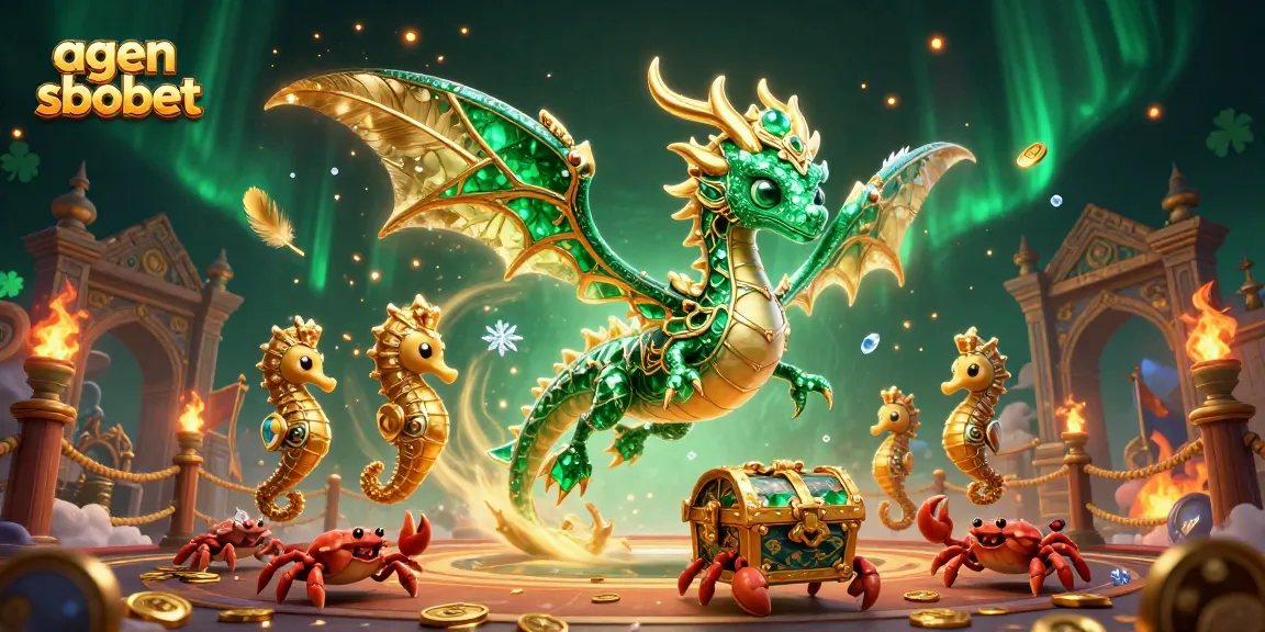 Experience thrilling betting action with agen sbobet in a vibrant sea-themed casino scene filled with treasures.