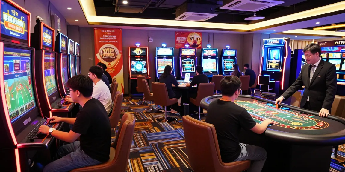 Engaging players at 鉅城娛樂 gaming stations, showcasing vibrant online gaming atmosphere.