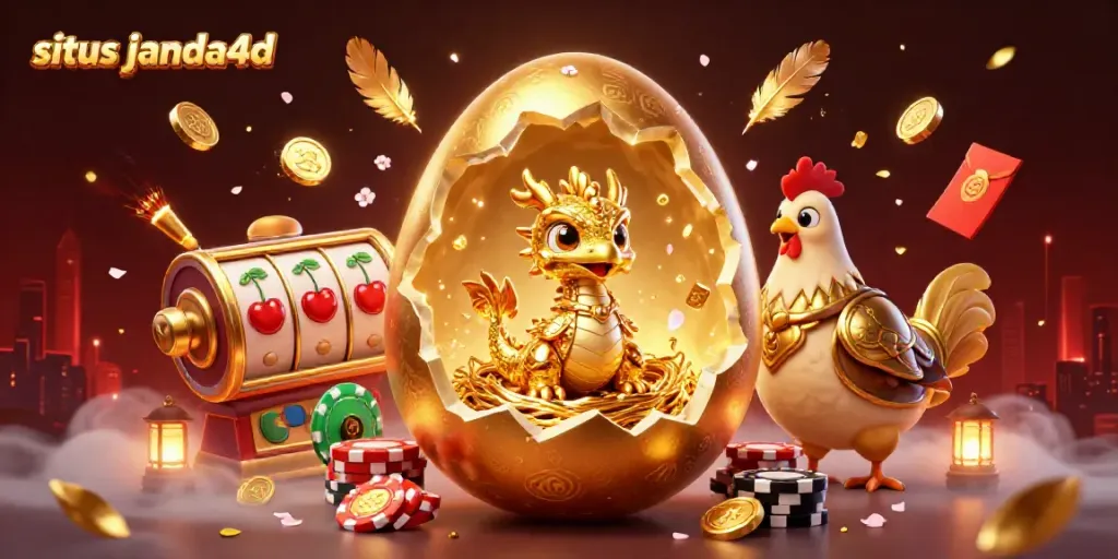 Menggandakan kesenangan bermain di situs janda4d dengan ilustrasi 3D yang menggoda dan elemen kasino yang berkilauan.