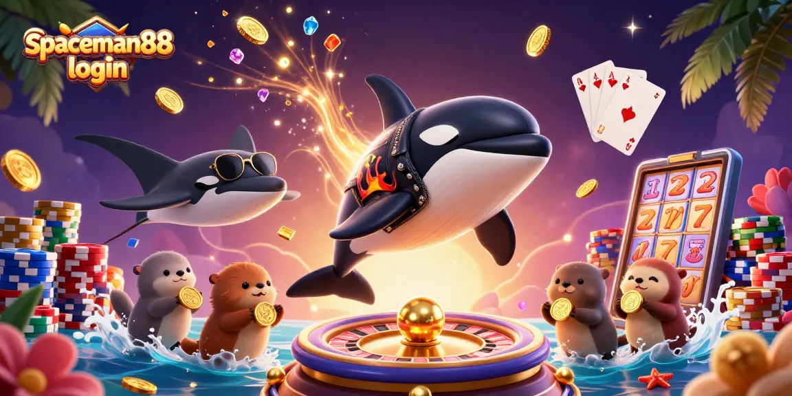 Experience the thrill of gaming with spaceman88 login, featuring vibrant 3D characters and dynamic casino elements.