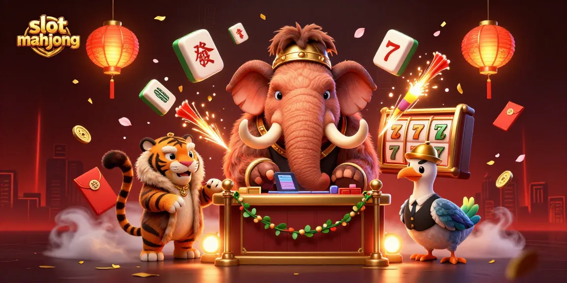 Engage with slot mahjong excitement through vibrant casino characters and visuals.