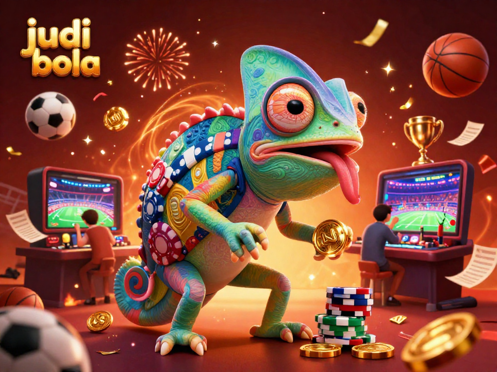 Engage with judi bola and win with thrilling bets in an animated casino scene packed with excitement.