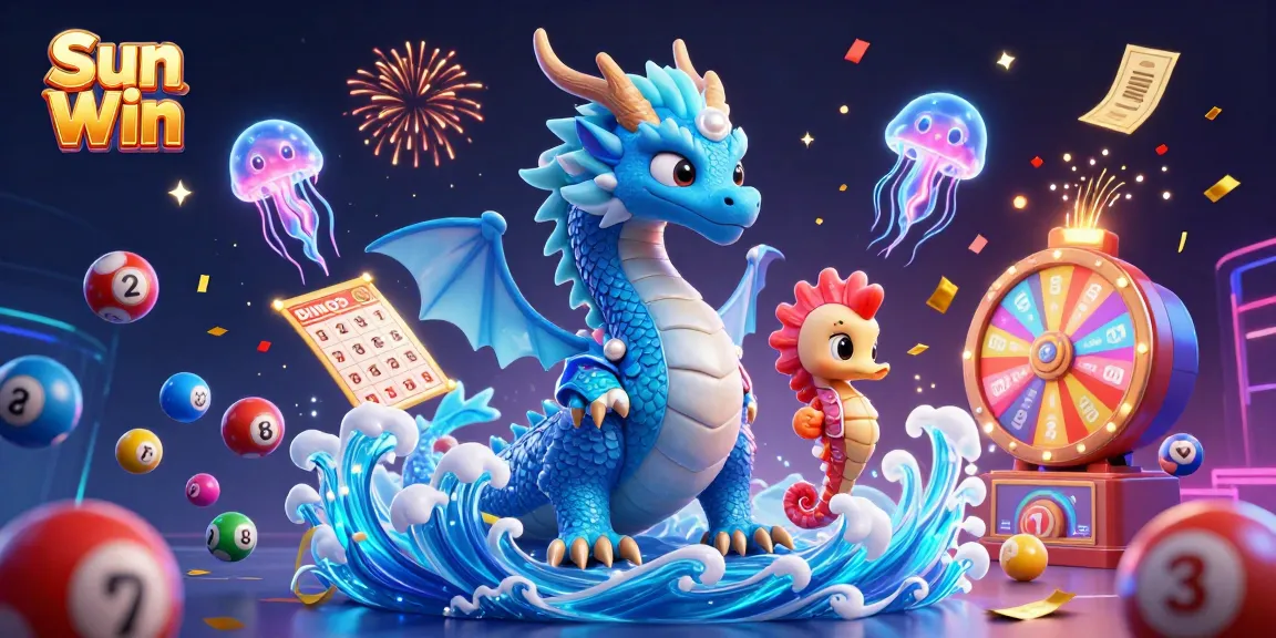Join the excitement with Sun Win as the azure dragon and seahorse knight celebrate big win moments!