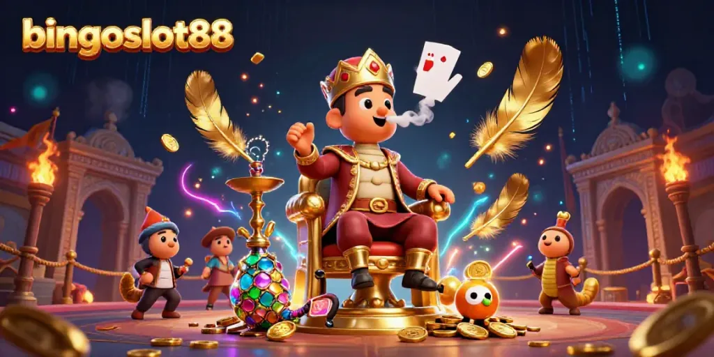 Rasakan sensasi bermain di bingoslot88 dengan ilustrasi 3D meriah yang menampilkan karakter unik dan tematik.