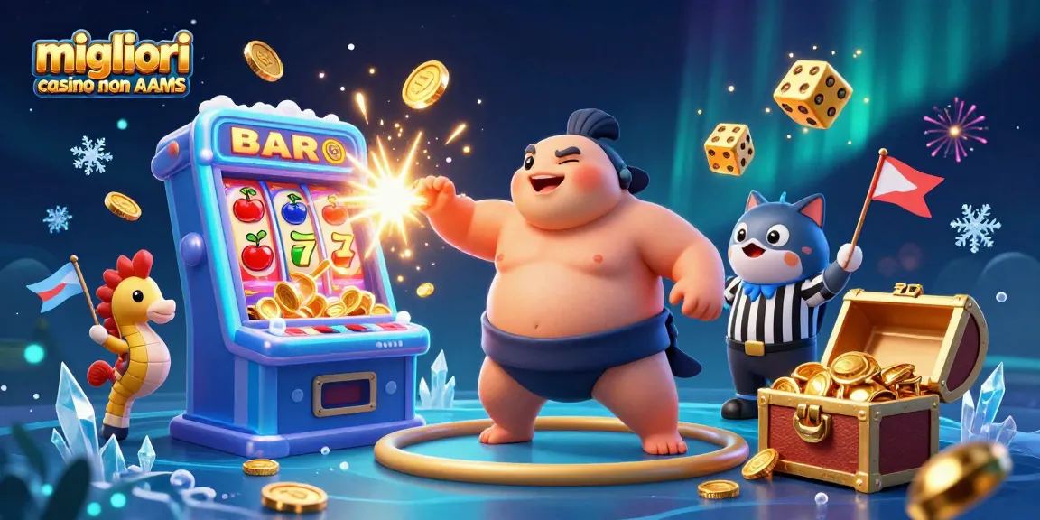 Vivi l'emozione nei migliori casino non AAMS con colorate slot machine ed elementi di gioco entusiasmanti.