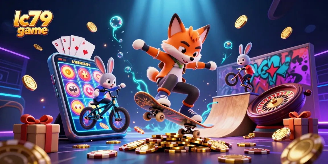 Lớp game bắn cá lc79 game đầy màu sắc, chú cáo và thỏ làm trò chơi 3D sáng tạo.
