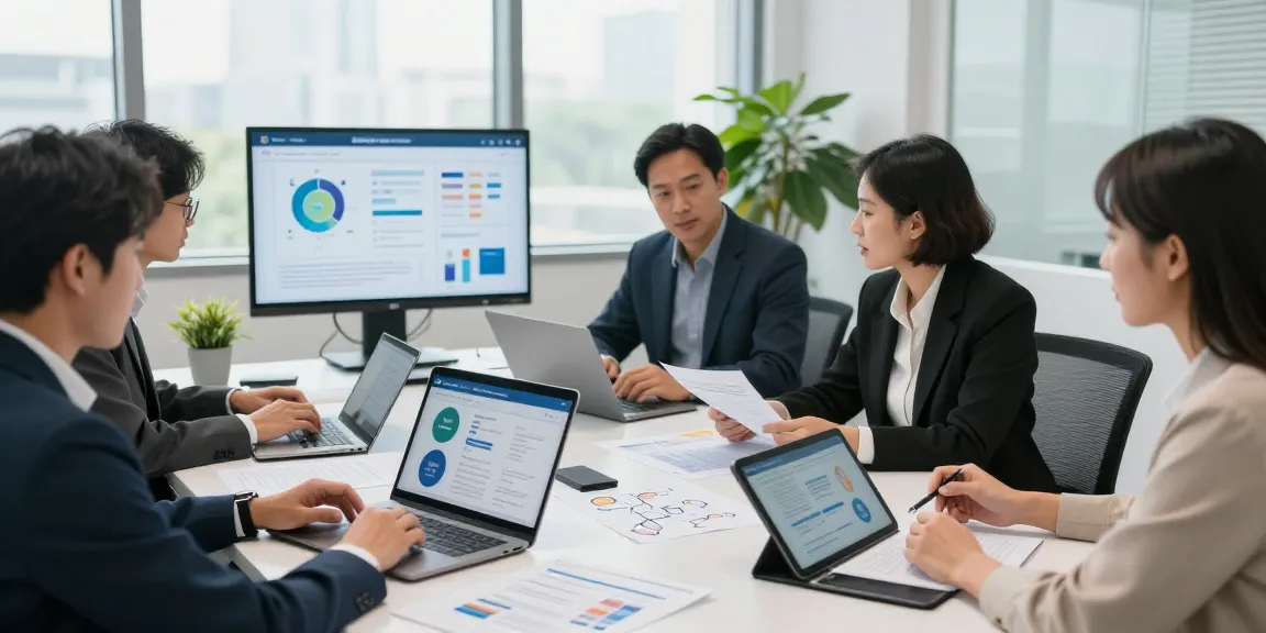 Collaboration around the rtps 4 platform for public services in a modern office setting, showcasing diversity and teamwork.