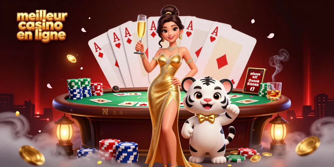 Vivez l'excitation du meilleur casino en ligne avec une scène 3D glamour pleine d'action.