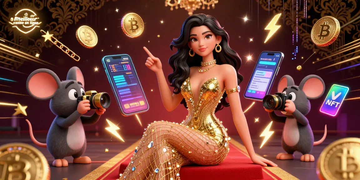 Vivez le frisson du meilleur casino en ligne avec des personnages 3D vibrants, des éléments de crypto et un décor de casino luxueux.