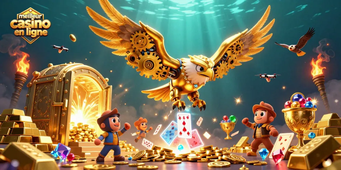 Jouez avec le meilleur casino en ligne grâce à cette illustration 3D dynamique.