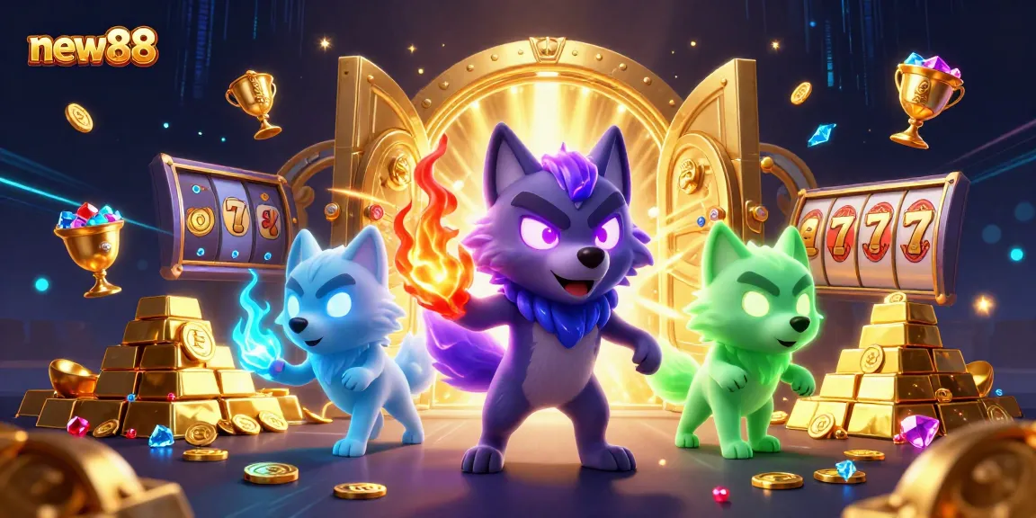 Engage in thrilling slots with new88, where the pack leader wolf reveals treasures and gems.