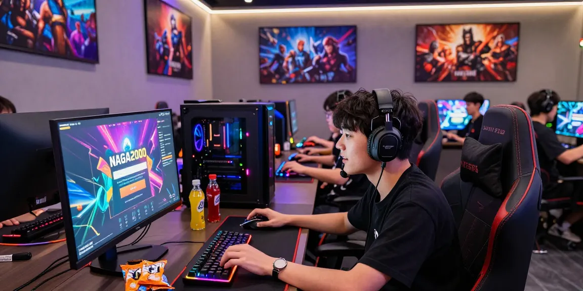 NAGA2000 LOGIN interface displayed in engaging gaming room environment, showcasing diverse players interacting with iGaming platforms.